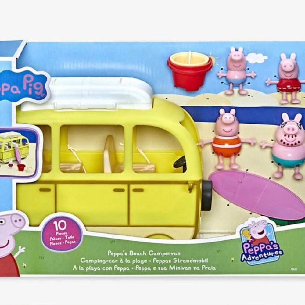 NEW Peppa Pig Beach Camper Van Toys For Kids Children